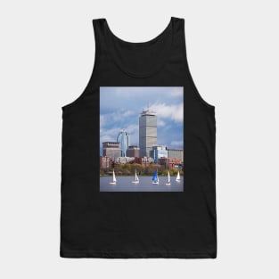 Sailing the Charles River Boston MA Tank Top